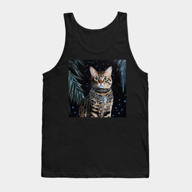 Bengal Cat Luxury Tank Top by Enchanted Reverie